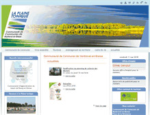 Tablet Screenshot of cc-montrevelenbresse.fr